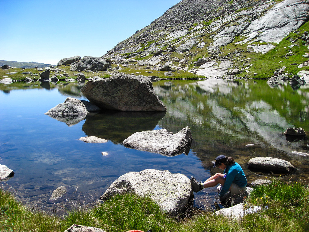 Scientifique en étude de terrain illustrant les métiers de l'environnement et de la biodiversité